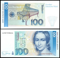 100 Deutsche Mark, Bundesbanknote, 2.1.1989, Serie AA9873386A6, Ro. 294 A, Erhaltung I., Katalog: Ro.294a I - Other & Unclassified