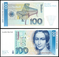 100 Deutsche Mark, Bundesbanknote, 1.8.1991, Serie DL8947847K2, Ro. 300 A, Erhaltung I., Katalog: Ro.300a I - Other & Unclassified