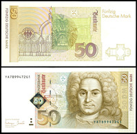 50 Deutsche Mark, Bundesbanknote, 2.1.1996, Austauschnote, Serie YA7899472G1, Ro. 309 B, Minimaler Bug Unten, Erhaltung  - Sonstige & Ohne Zuordnung