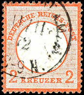 2 Kreuzer Rötlichorange Mit Ekr. "FRANKFURT A.M. 11.11.72", Tadellose Erhaltung, Fotobefund Sommer BPP, Mi. 400.-, Katal - Sonstige & Ohne Zuordnung