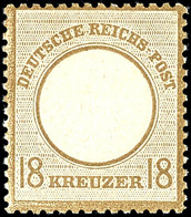 18 Kreuzer Kleiner Schild, Ockerbraun, Farbfrisch Und Hervorragend Geprägte Marke Mit Sehr Guter Zähnung, Tadellos Postf - Altri & Non Classificati