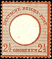 2 1/2 Groschen Großer Schild, Braun, Tadellos Ungebraucht Mit Originalgummierung Und Kleinem Falzrest, Sehr Frische Gesa - Altri & Non Classificati