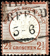 21/2 Groschen Lilabraun Mit Altem Preußenstempel "BREMEN/WUPPERFELD", Die Marke Ist Klargeprägt Mit Einem Kleinen Prägef - Andere & Zonder Classificatie