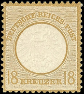 18 Kreuzer Großer Schild, Ockerbraun, Tadellos Postfrisch, Prüfbefund Hennies BPP, Mi. 150.-, Katalog: 28 ** - Altri & Non Classificati