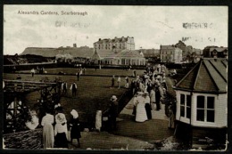 Ref 1238 - 1913 Postcard - Bowling Green Alexandra Gardens - Scarborough Yorkshire - Scarborough