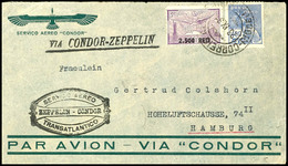 1931, 2. Südamerikafahrt, Brasilianische Post Mit Sondermarke 2.500 R., Vordruckbrief Aus RIO DE JANEIRO 23.XI. Mit Bras - Other & Unclassified