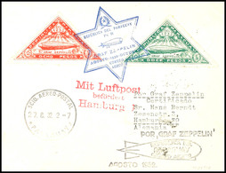 1932, 5. Südamerikafahrt, Paraguayische Post, R-Brief Mit Zeppelinmarken 8 P. Und 12 P. Mit Allen Stempeln, Pracht, Kata - Other & Unclassified