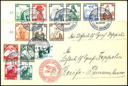 1935, 15. Südamerikafahrt, Bordpost Vom 24.10. Und Best.-Stempel "d", Brief Mit Bunter Frankatur (u.a. Kpl. Trachtensatz - Other & Unclassified