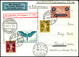Schweiz: 1929, 50. Fahrt Des LZ 127, Auflieferung Friedrichshafen Mit Abwurf St. Gallen, Fotokarte Aus ROMANSHORN 6.XI.  - Other & Unclassified