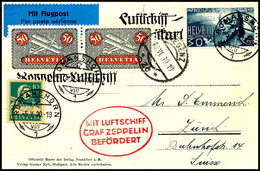 Schweiz: 1930, Voralbergfahrt Mit Abwurf Bregenz, Alte Delag-Karte Aus ROMANSHORN 5.V. Mit Vorderseitigem Ankunftsstempe - Other & Unclassified