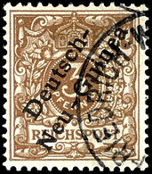 3 Pfg. Lebhaftorangebraun, Gestempelt, Helle Stelle, Fotobefund Steuer BPP, Mi. 350.-, Katalog: 1d O - German New Guinea