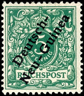 5 Pfg. Mit Aufdruckfehler "c In Deutsch Verstümmelt", Ungebraucht, Fotobefund Steuer BPP, Mi. 100.-, Katalog: 2XII * - German New Guinea