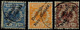 20, 25 Und 50 Pf Je Tadellos Gestempelt, Mi. 140.-, Katalog: 4/6 O - German New Guinea