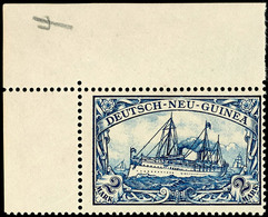 2 M. Kaiseryacht, Postfrisch Aus Der Linken Oberen Bogenecke, Katalog: 17 ** - German New Guinea