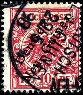 (BERLINHA)FEN 22/5 98, Klar Auf 10 Pfg Krone/Adler, Eröffnungstag Des Postamtes, Katalog: 3a O - German New Guinea