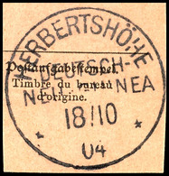 HERBERTSHÖHE 18/10 04, Klar Auf Postanweisungsausschnitt  BS - German New Guinea