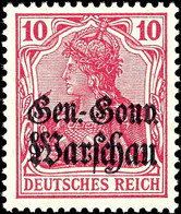 10 Pfg. Magenta, Postfrisch, Sign. Hey BPP, Mi. 100.-, Katalog: 10b ** - Sonstige & Ohne Zuordnung