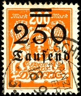 250 Tsd. A. 200 M. Rotorange, Tadellos, Gest., Fotobefund Gruber BPP "echt Und Einwandfrei", Mi. 400.-, Katalog: 160 Oo - Altri & Non Classificati