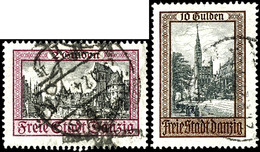 1924, Stadtansichten, Tadellos U. üblich Gezähnt, Gest., Mi. 320,-, Katalog: 207/11 O - Altri & Non Classificati