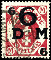 6 Auf 3 M. Karminrot, Tadellos, Gest., Gepr. Infla/Gruber BPP, Mi. 350.-, Katalog: 25b Oo - Autres & Non Classés