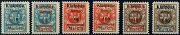 10 M Auf 5 C Bis 500 M Auf 1 L Komplett Tadellos Postfrisch, Mi. 120.-, Katalog: 129/34 ** - Memel (Klaipeda) 1923