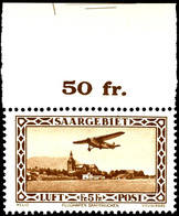 50 C. - 5 Fr. Flugpost Komplett Postfrisch, Dabei 60 C Mit Plattenfehler II, Fotobefund Ney BPP, Mi. 330.-, Katalog: 126 - Other & Unclassified