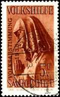 40 C. Bis 5 Fr. Volkshilfe 1934 Volksabstimmung 1935, Kompletter Satz Mit 7 Werten, Gestempelt "Saarbrücken * 1 C 13.1.3 - Altri & Non Classificati