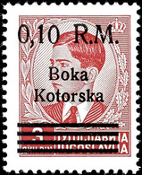 0,10 RM Auf 3 Din. Freimarke, Aufdruckfehler VI "linker Diagonalstrich Des M Gebrochen", Tadellos Postfrisch, Unsigniert - Altri & Non Classificati