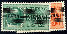 1,25 Und 2,50 Lire Freimarken, Tadellos Postfrisch, Gepr. Krischke, Mi. 325.-, Katalog: 37/38 ** - German Occ.: Zara