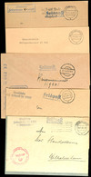 1939/44, 5 Feldpost-Dienstbriefe: Kommando 1. Torpedoboots-Flottille (Fp-Nr. M 06387) Vom 26.1.40, Kommando 2. Torpedobo - Sonstige & Ohne Zuordnung