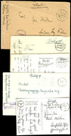 1940, 5 Feldpost-Briefe Bzw. -Karten Der Torpedoboote "Tiger"(Fp-Nr. M 17072) Vom 4.8.40, "T 2"(Fp-Nr. M 09598) Vom 28.1 - Altri & Non Classificati