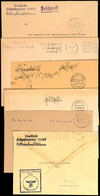 1939, 6 Feldpost-Dienstbriefe Der Zerstörer "Z 7" (= Fp-Nr. 21579), "Z 8" (= Fp-Nr. 13029), "Z 10" (= Fp-Nr. 24888), "Z  - Other & Unclassified