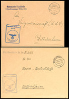 1940, 2 Feldpost-Dienstbriefe Mit Aufgabe-Stpl. WILHELMSHAVEN 1 Vom 1.3.40 Bzw. Mit Stummem Stpl. Vom 16.5.40 Sowie Mit  - Other & Unclassified