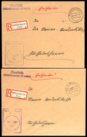 1940, 2 Feldpost-Einschreiben Mit Aufgabe-Stpl. WILHELMSHAVEN 1 Vom 10.4.40 Bzw. Vom 23.4.40 Sowie Mit R-Zettel "Wilhelm - Altri & Non Classificati