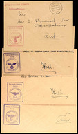 1940, 4 Feldpost-Dienstbriefe Mit Aufgabe-Stpl. KIEL-WIK Bzw. KIEL 1 Vom 27.2.40, 20.3.40, 10.4.40 Und Vom 26.4.40 Sowie - Altri & Non Classificati