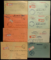 1941/44, Kriegsmarine, 9 Feldpost-R-Briefe (K-Nr. 459, 480, 738, 774, 780, 846 Und 875), überwiegend Bedarfs-Erhaltung   - Altri & Non Classificati