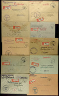 1942/45, Kriegsmarine, 10 Feldpost-R-Briefe (K-Nr. 155, 208, 233, 346, 362, 459, 774 Und 955/I), Gute Bedarfs-Erhaltung  - Other & Unclassified