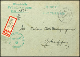 1943, Kriegsmarine, Feldpost-R-Brief An Das Marineartilleriezeugamt In Gotenhafen Mit Stummen Aufgabe-Stpl. Vom 13.6.43  - Other & Unclassified