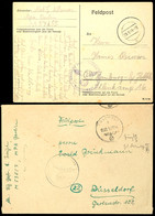 1944, Feldpost-Brief Mit Norm-Stpl. Vom 14.11.44 Sowie Mit Brief-Stpl., Der Aber Undeutlich Abgeschlagen Ist, Und Absend - Other & Unclassified