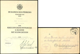 1945, Kessel Von Heiligenbeil -Ostpreußen, Feldpostkartenbrief Mit Normstempel "b 9.2.45" Und Absender Mit Feldpostnumme - Altri & Non Classificati