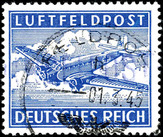 Insel Leros, Zulassungsmarke Gezähnt, Aufdruck "INSELPOST" In Schwarzblauvioletter Farbe, Type I, Gestempelt Mit Tagesst - Altri & Non Classificati