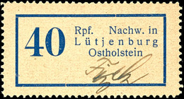 40 Rpf. Gebührenzettel, Tadellose Ungebraucht Mit Falzspur, Tadellos, Gepr. Zierer BPP, Katalog: 1 * - Lütjenburg