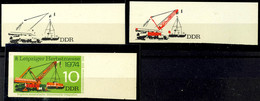 10 Pfg Leipziger Herbstmesse, Drei Ungezähnte Phasendrucke, Tadellos Postfrisch, Katalog: 1973 ** - Andere & Zonder Classificatie