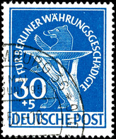 10 - 30 Pfg Währungsgeschädigte, 3 Werte Komplett, Mit Sonderstempel "HAMBURG / WANDERAUSSTELLUNG DER DLG 3.6.51", Tadel - Altri & Non Classificati