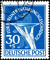 1949, Währungsgeschädigte, Tadellos, Gestempelt, Gepr. Schlegel BPP, Katalog: 68/70 O - Sonstige & Ohne Zuordnung