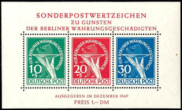 Währungsgeschädigten-Block, Tadellos Postfrisch, Gepr. H.-G. Schlegel Mit Fotoattest (1994) "Die Erhaltung Ist Einwandfr - Sonstige & Ohne Zuordnung