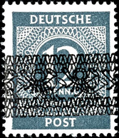 2 - 84 Pfg. Ziffer Mit Doppeltem Bandaufdruck, Postfrisch Komplett, Gepr.. Schlegel BPP, Mi. 1.400.-, Katalog: 52/68 IDD - Sonstige & Ohne Zuordnung