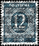 2 - 84 Pfg. Ziffer Mit Doppeltem Netzaufdruck, Postfrisch Komplett, Geprüft BPP, Mi. 1.600.-, Katalog: 52/68 IIDD ** - Other & Unclassified