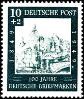 100 Jahre Briefmarke, Versuchsdruck D. Firma Bruckmann, Tadellos Postfrisch, Gepr. Schlegel BPP, Katalog: 113P ** - Andere & Zonder Classificatie