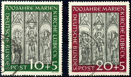 10 Und 20 Pfg Marienkirche, Tadellos Rundgestempelt, Mi. 160.-, Katalog: 139/40 O - Andere & Zonder Classificatie